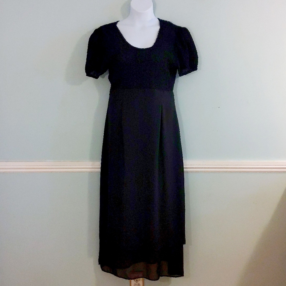 Black Vintage Plus Size Long Dress